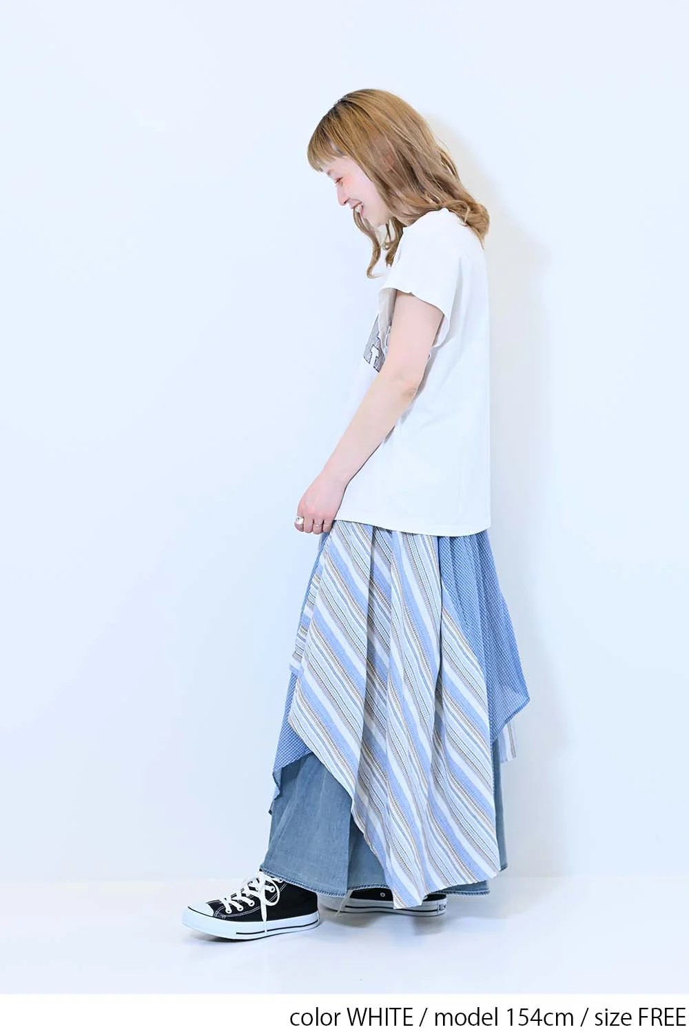 【charmmy】Vカットネックフレンチ袖Tee - Image 11
