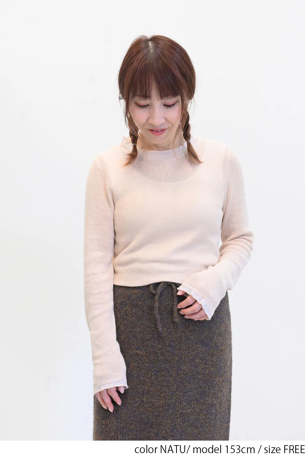 【charmmy】衿フリルニットプルオーバー - Image 7
