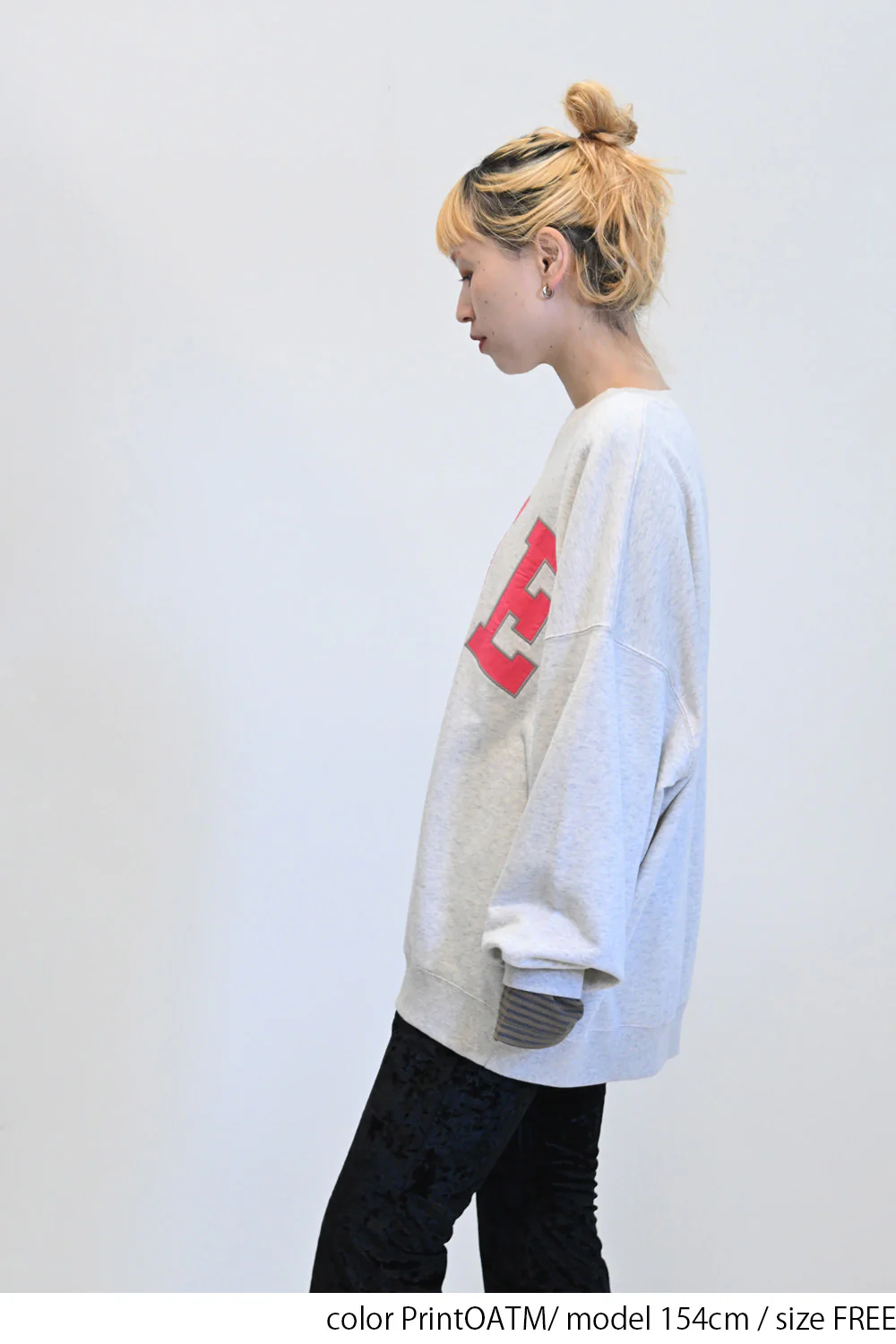 【charmmy】ワッペン刺繍Bigトレーナー - Image 8