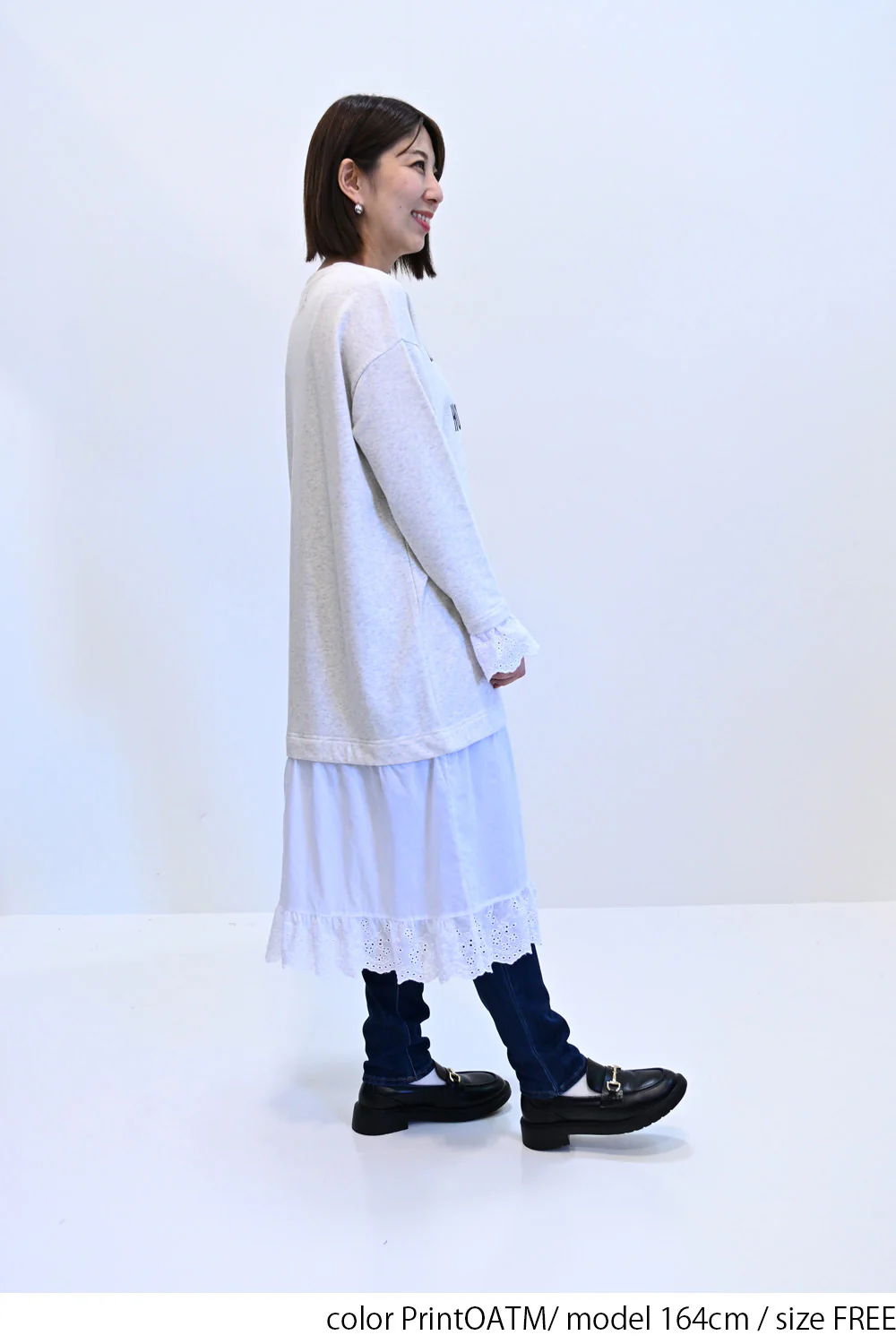 【charmmy】レース切替裏毛ワンピース - Image 11