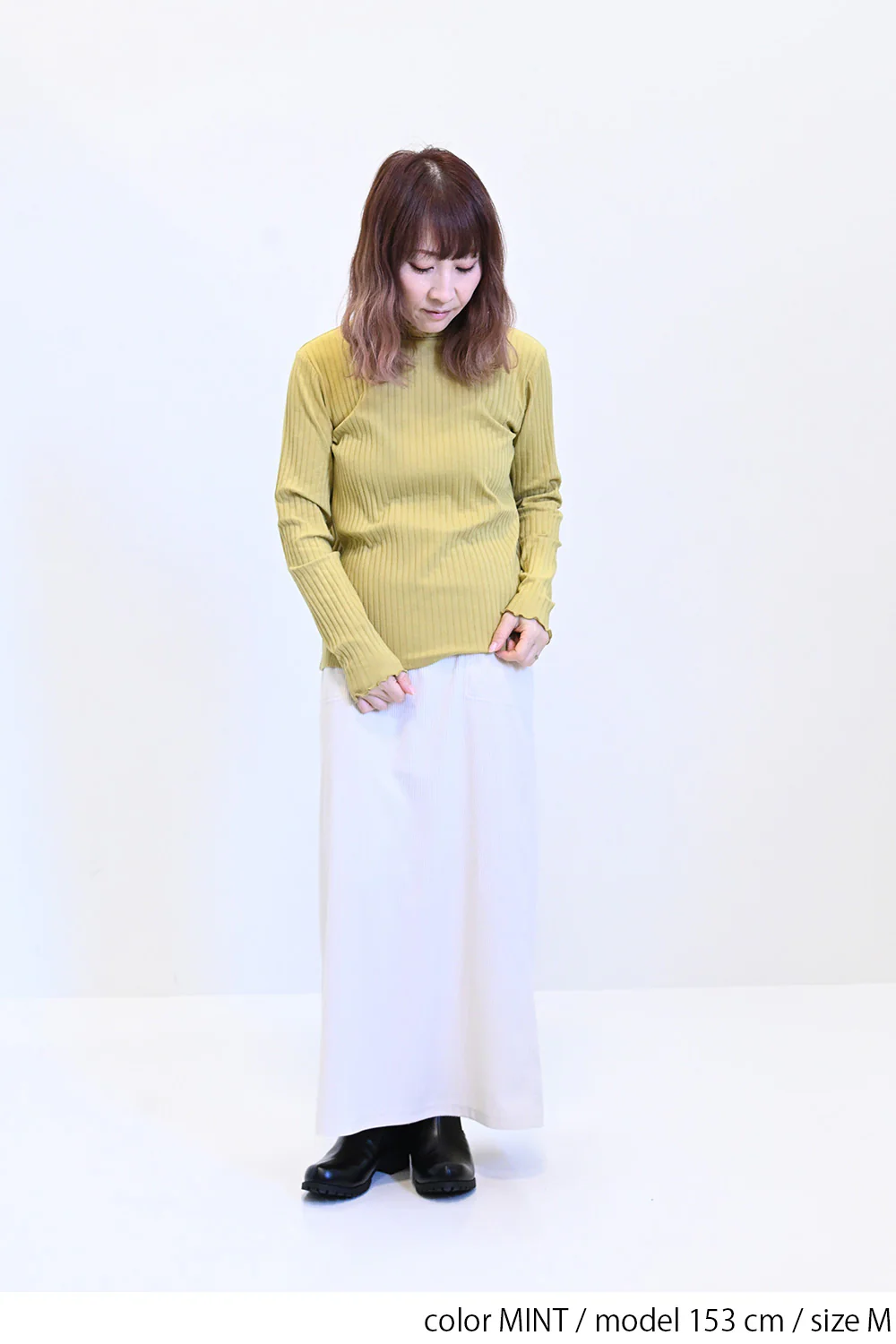 タートルネック リブカットソー - Image 28