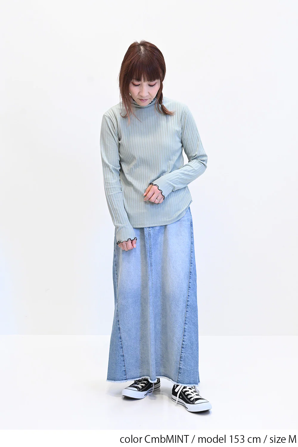 タートルネック リブカットソー - Image 44