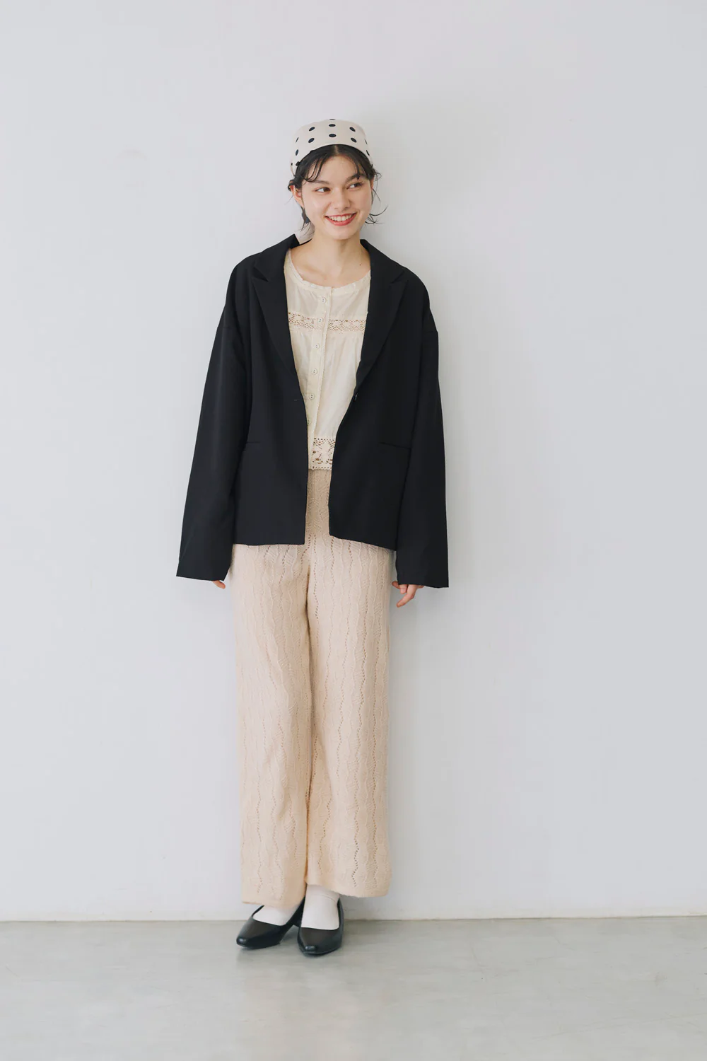 モヘアライクレース柄ニットパンツ - Image 10