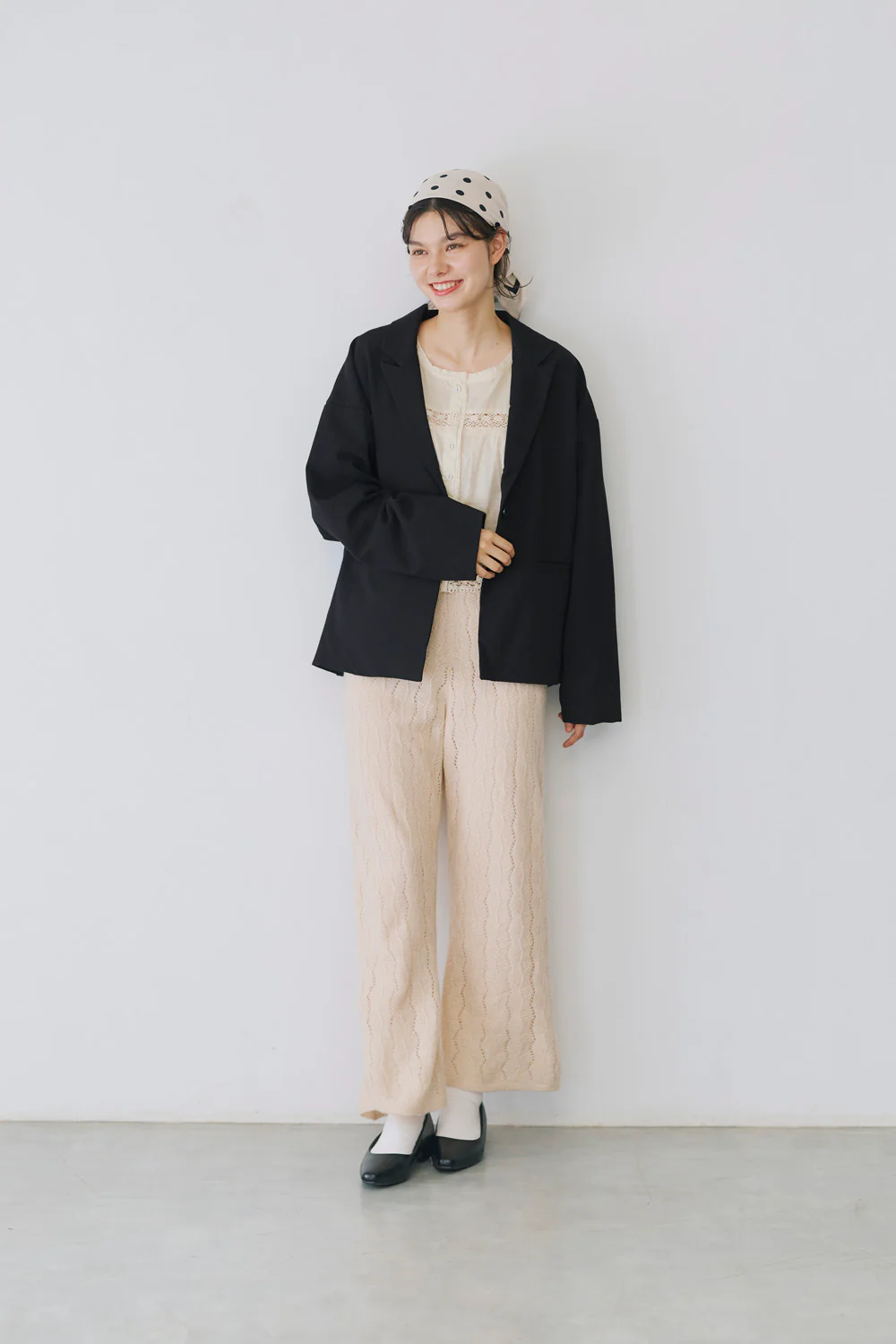 モヘアライクレース柄ニットパンツ - Image 11