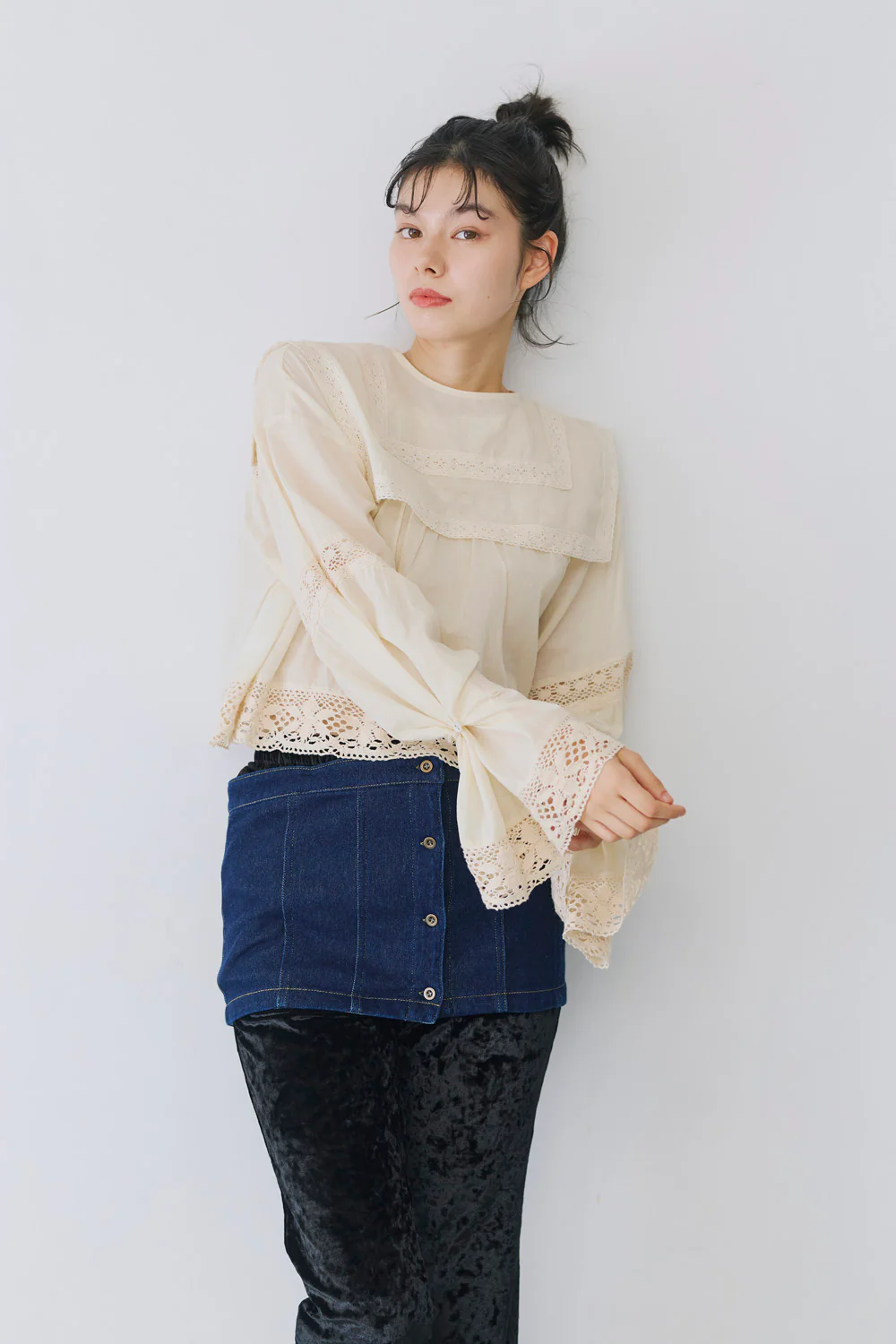 2way denim vest - Image 8