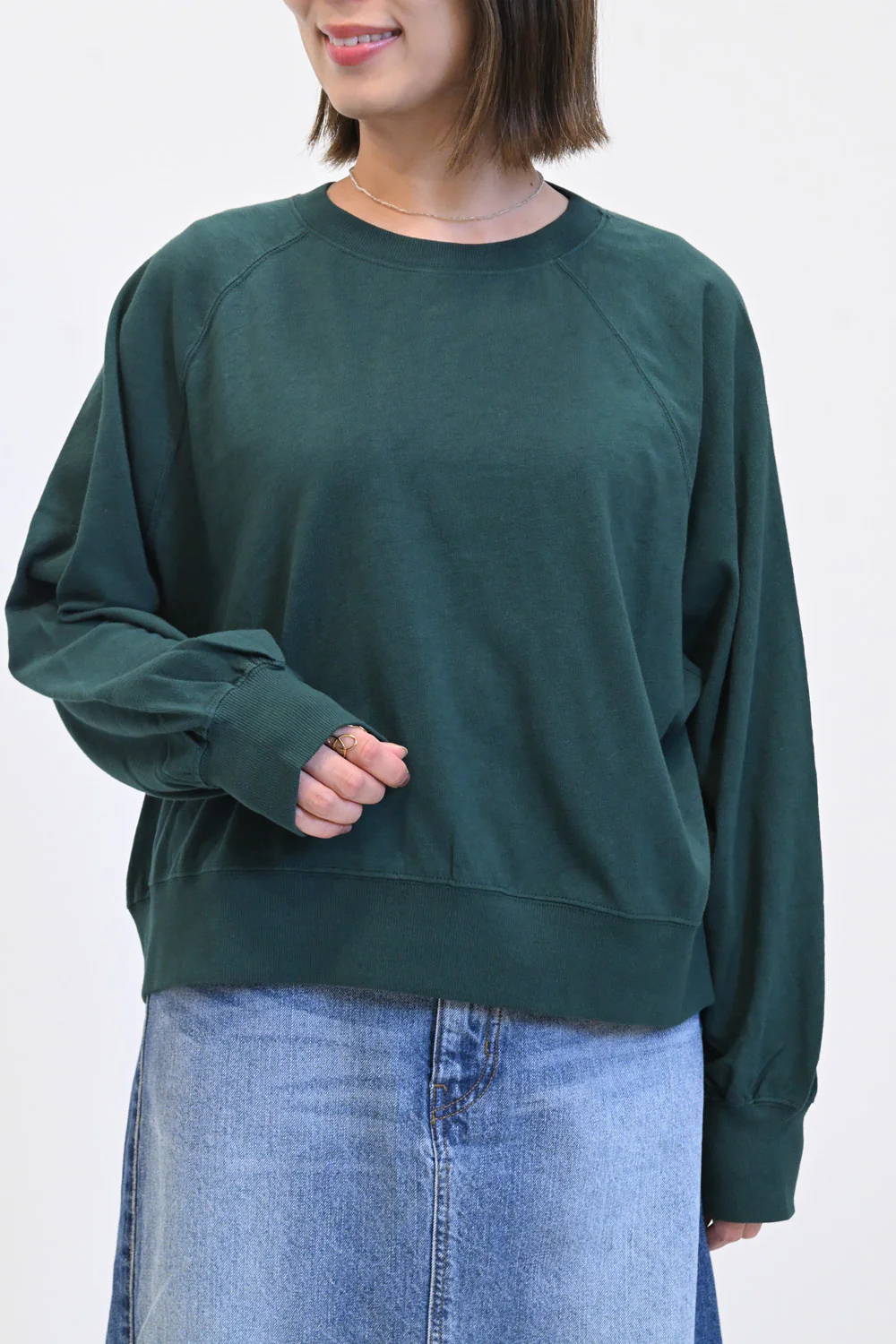 ムラ糸ラグランショート丈プルオーバー - Image 3