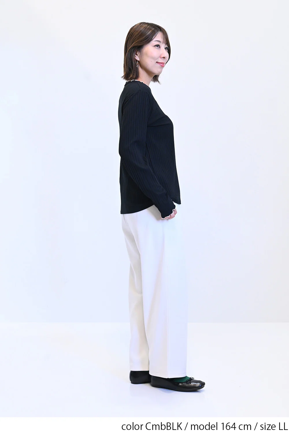 ロングスリーブ リブカットソー(クルーネック) - Image 25