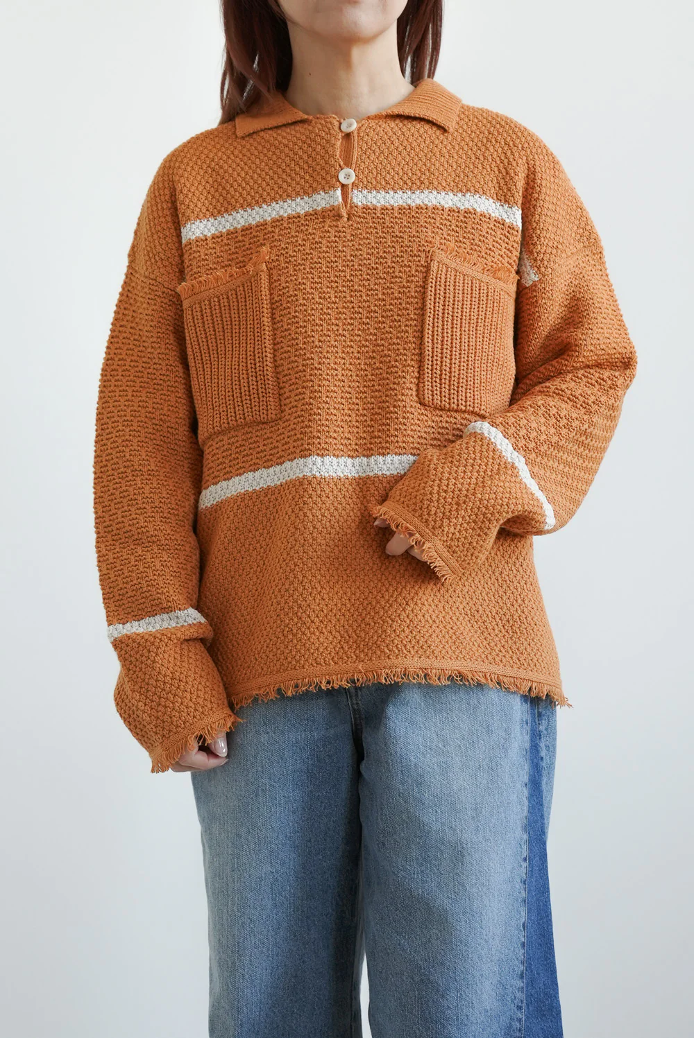 スキッパーかの子ニットプルオーバー - Image 2