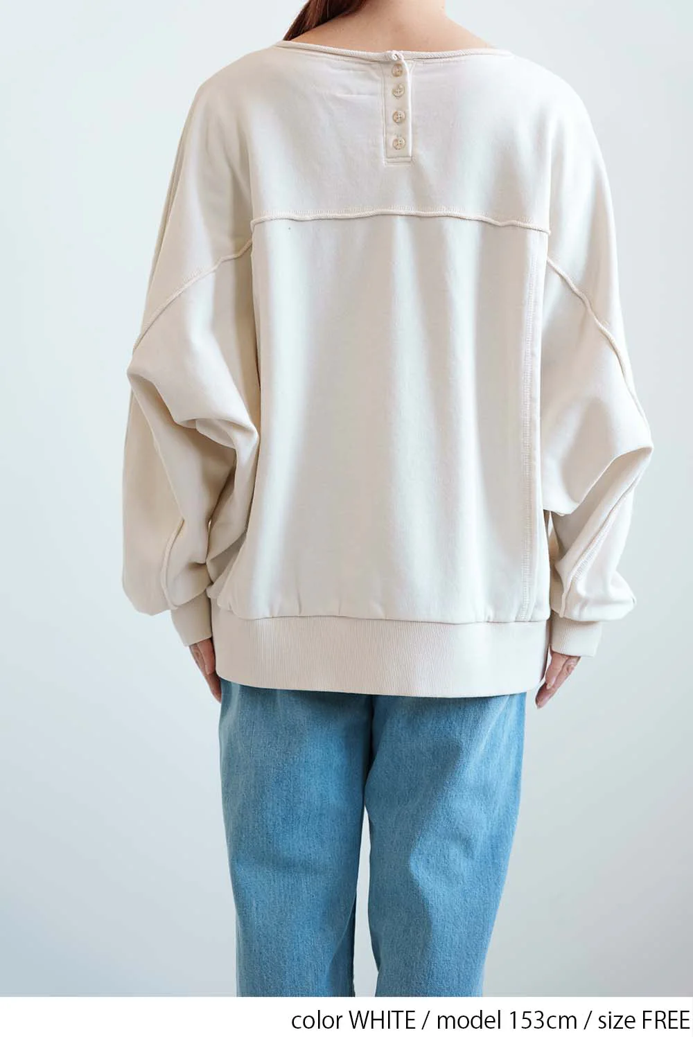 ドルマン切替裏毛プルオーバー - Image 16