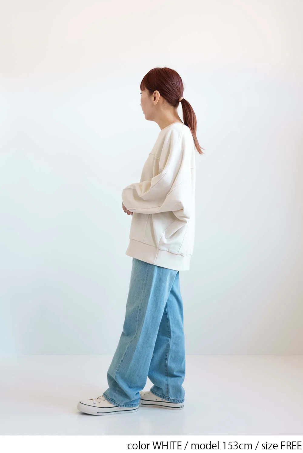 ドルマン切替裏毛プルオーバー - Image 5