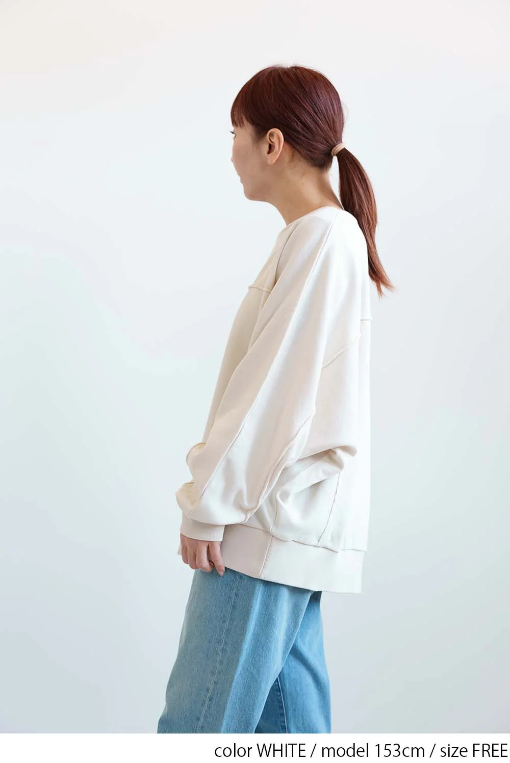 ドルマン切替裏毛プルオーバー - Image 8