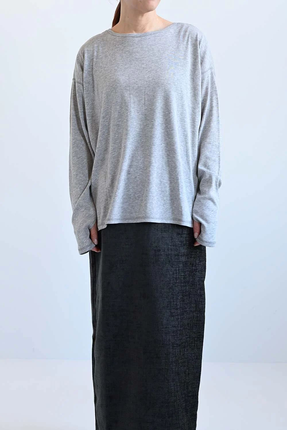 やわらかストレッチ2way長袖ヘンリー - Image 4