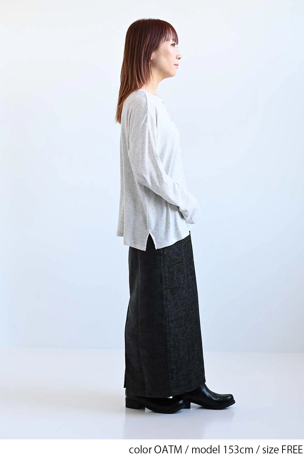 やわらかストレッチ2way長袖ヘンリー - Image 7