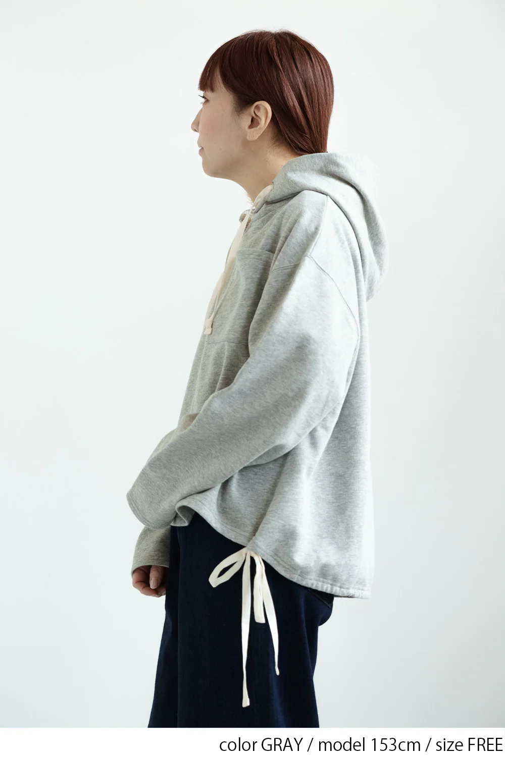 フード付きスキッパー裏毛プルオーバー - Image 11