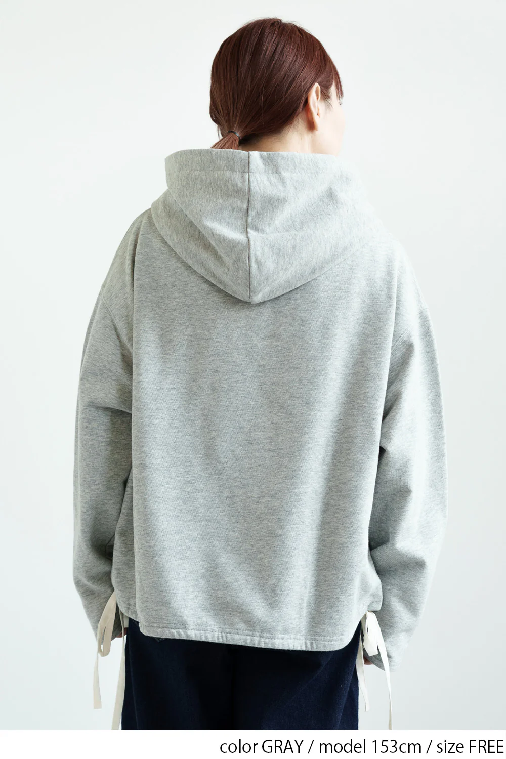 フード付きスキッパー裏毛プルオーバー - Image 12