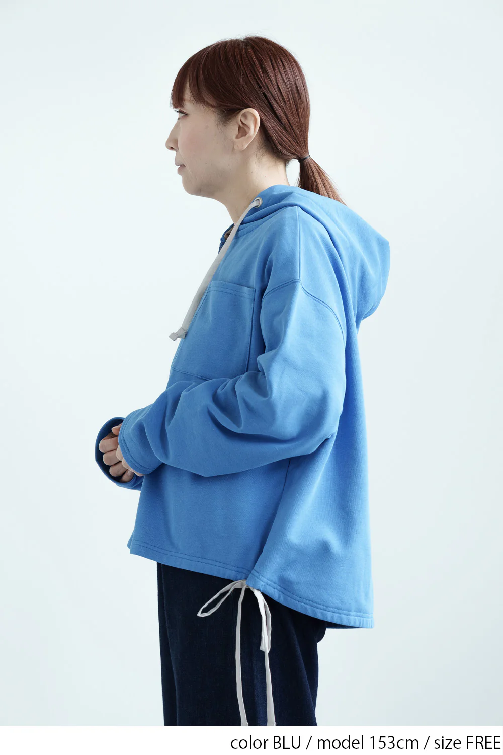 フード付きスキッパー裏毛プルオーバー - Image 5