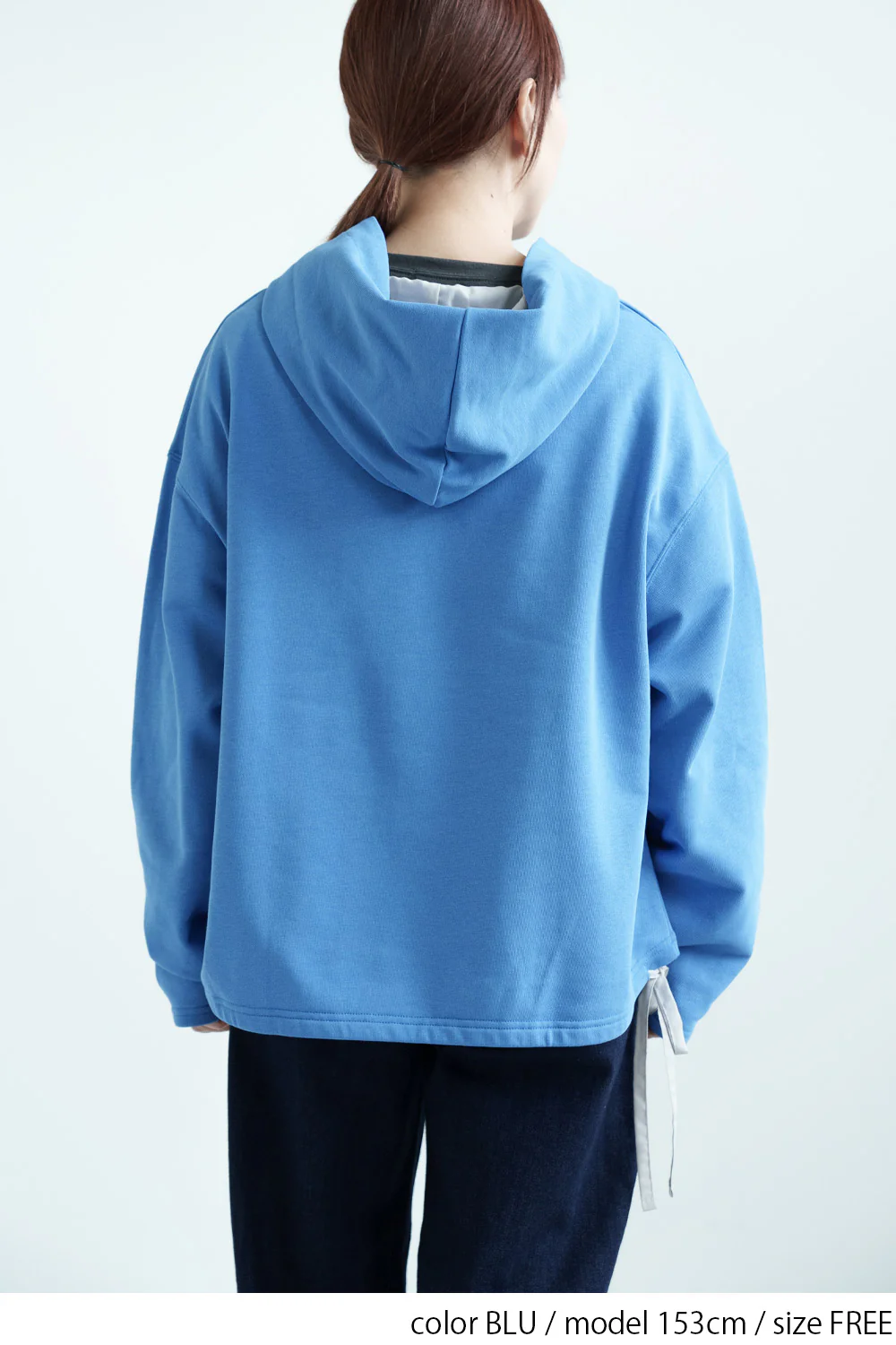 フード付きスキッパー裏毛プルオーバー - Image 6