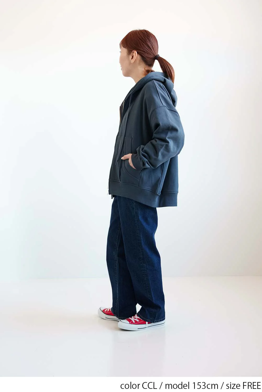 裏毛ビッグシルエットパーカー - Image 40