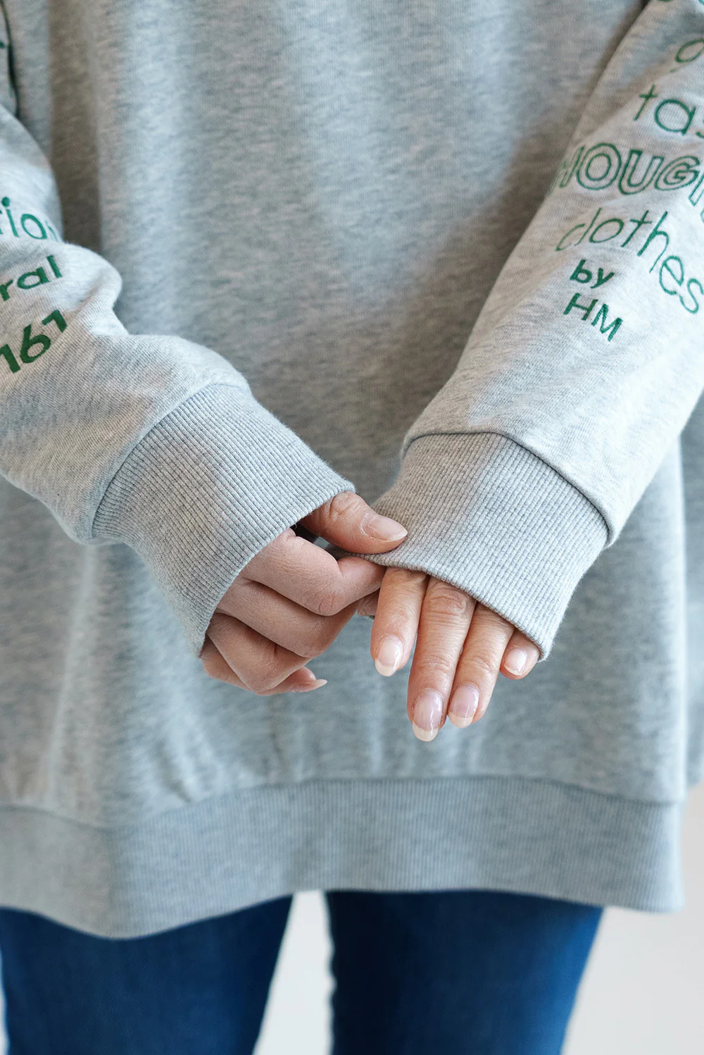袖刺繍裏毛チュニック - Image 22