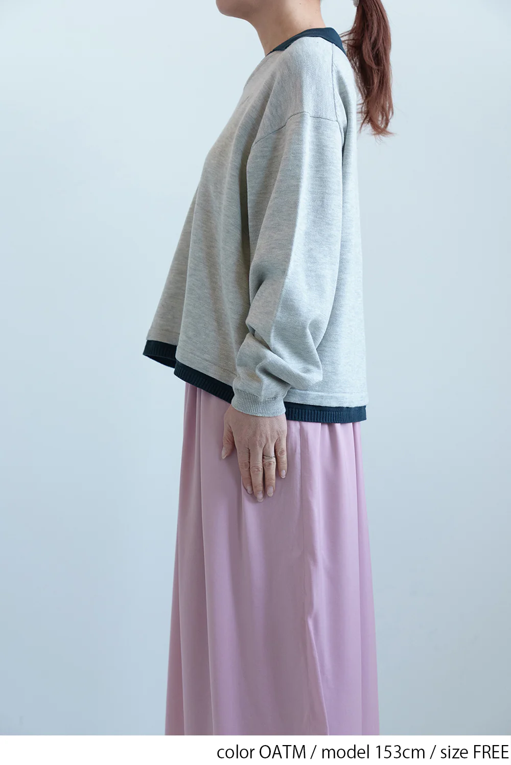 衿配色スキッパープルオーバー - Image 14