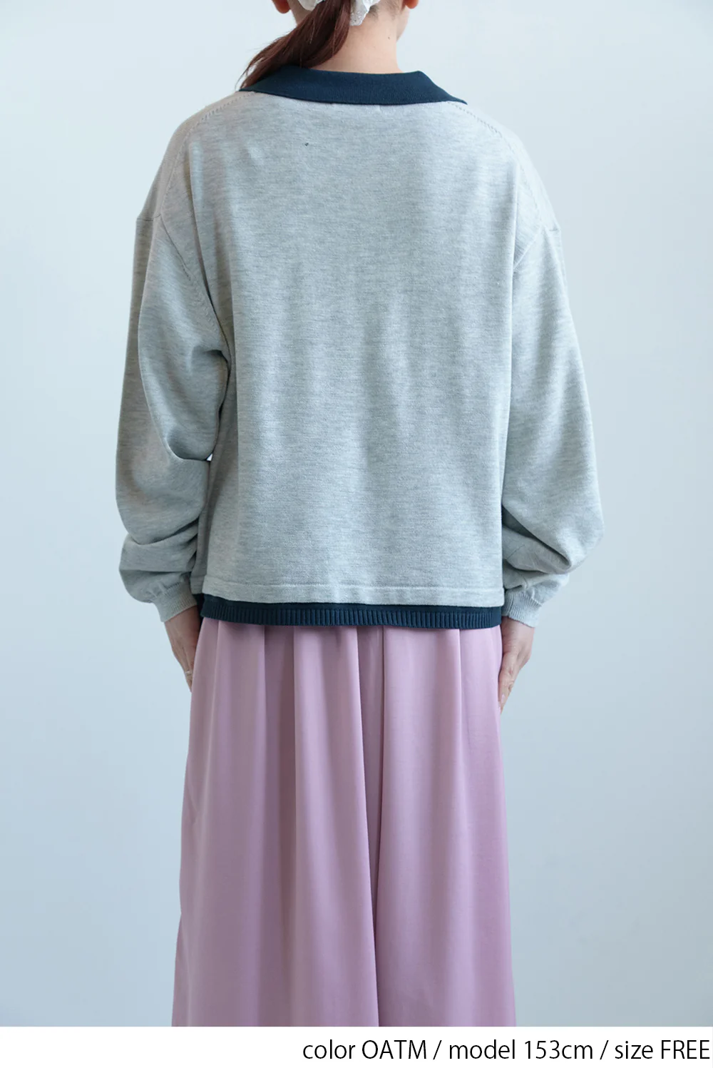 衿配色スキッパープルオーバー - Image 15