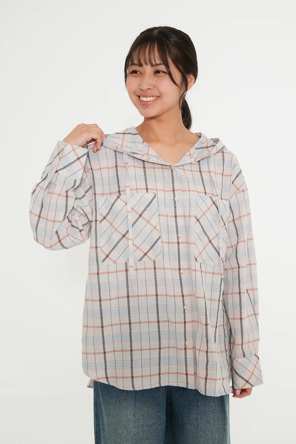 フード付きシャツチュニック - Image 17