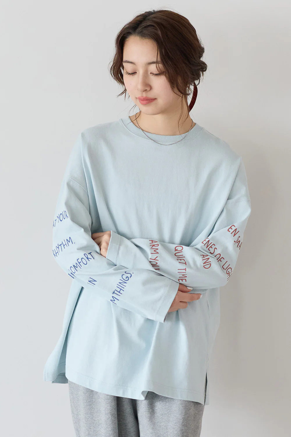 袖ロゴ刺繍プルオーバー - Image 25