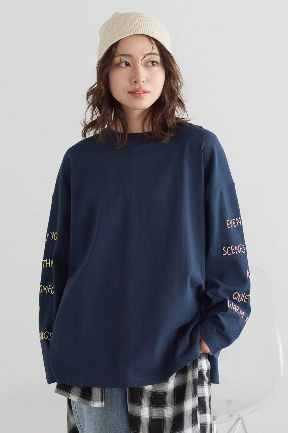 袖ロゴ刺繍プルオーバー - Image 34