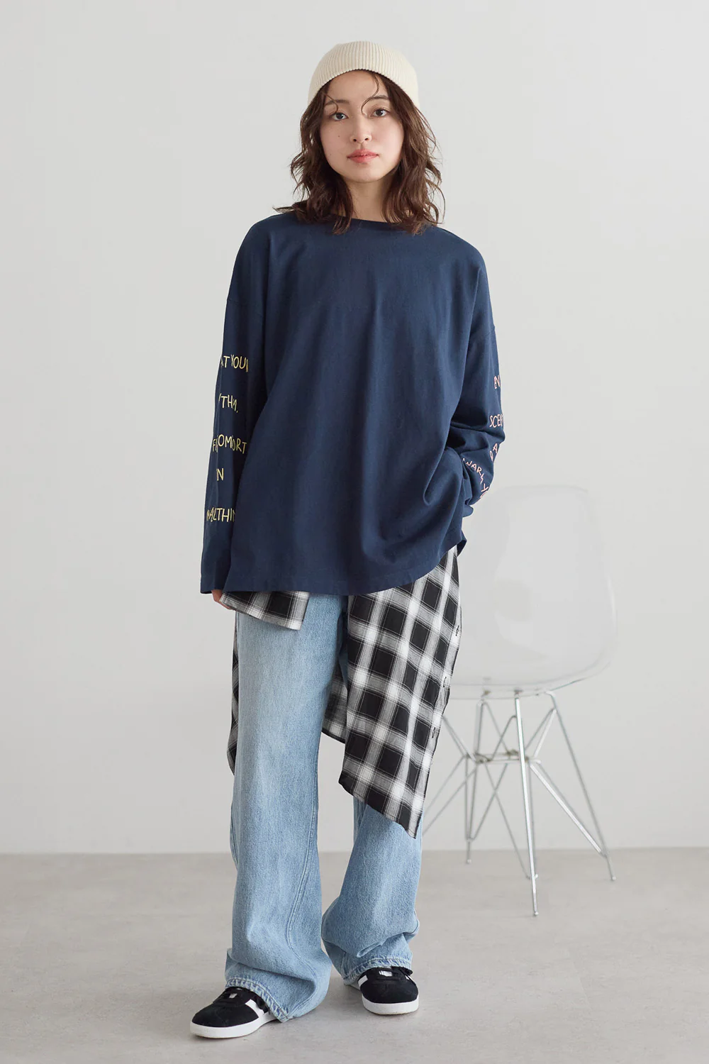 袖ロゴ刺繍プルオーバー - Image 38