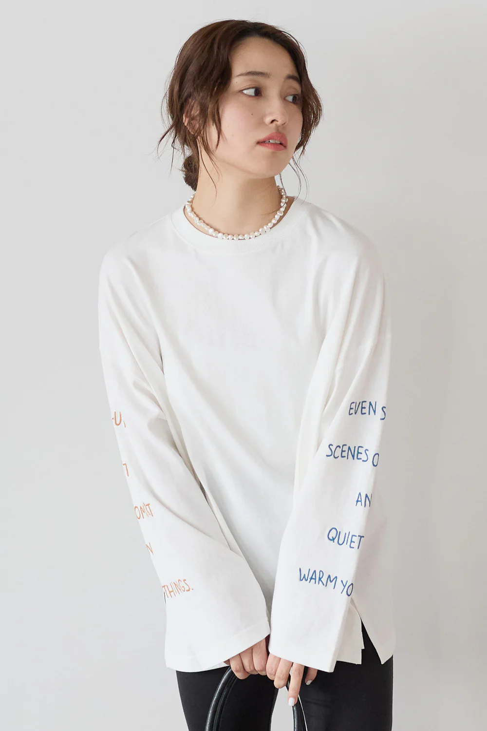 袖ロゴ刺繍プルオーバー - Image 5