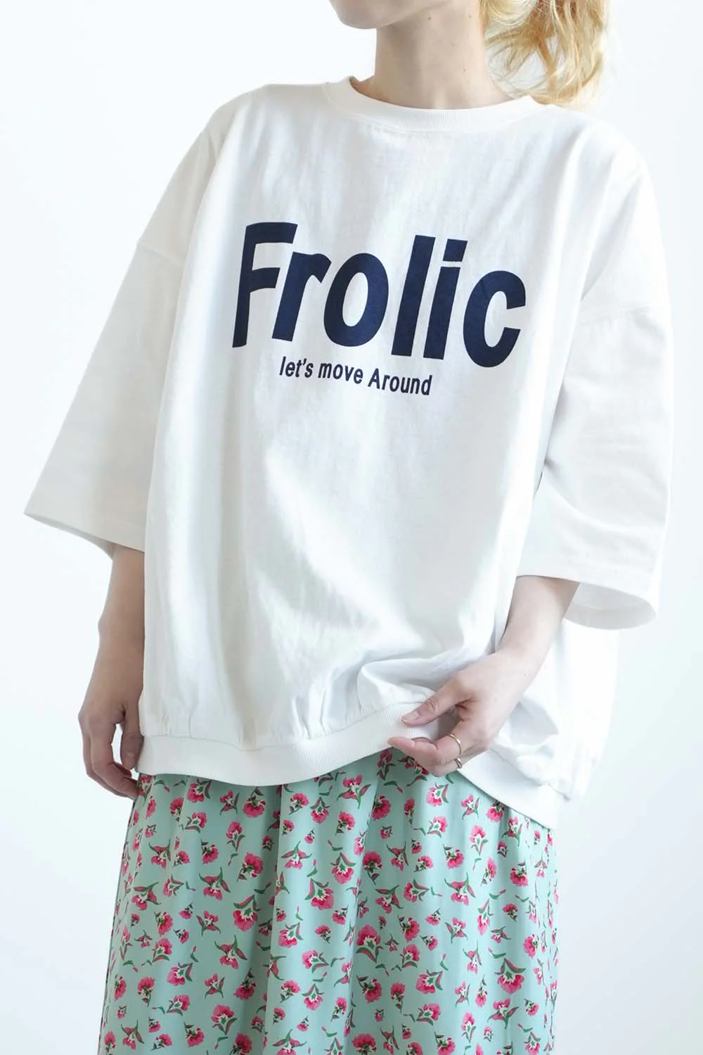 Frolicプリント6分袖プルオーバー - Image 3