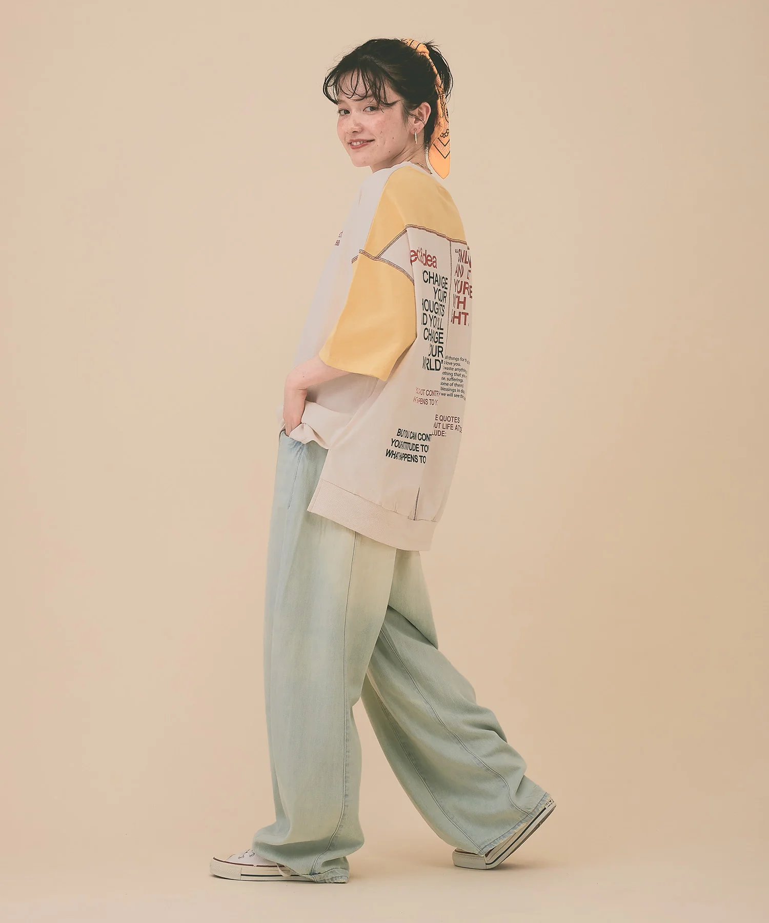 アシメバックプリントプルオーバー - Image 15