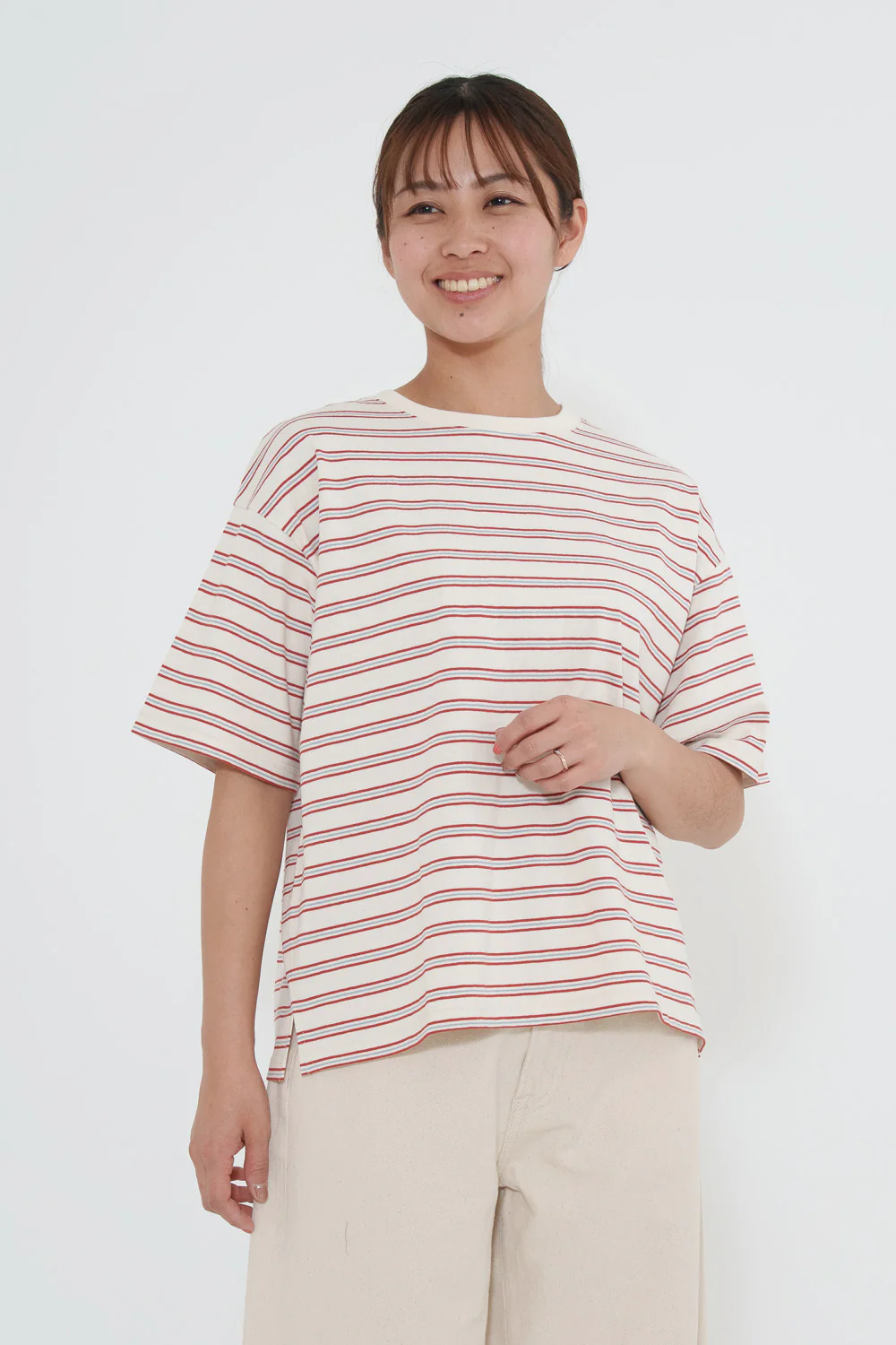 マルチボーダーワイドなゆるT - Image 8