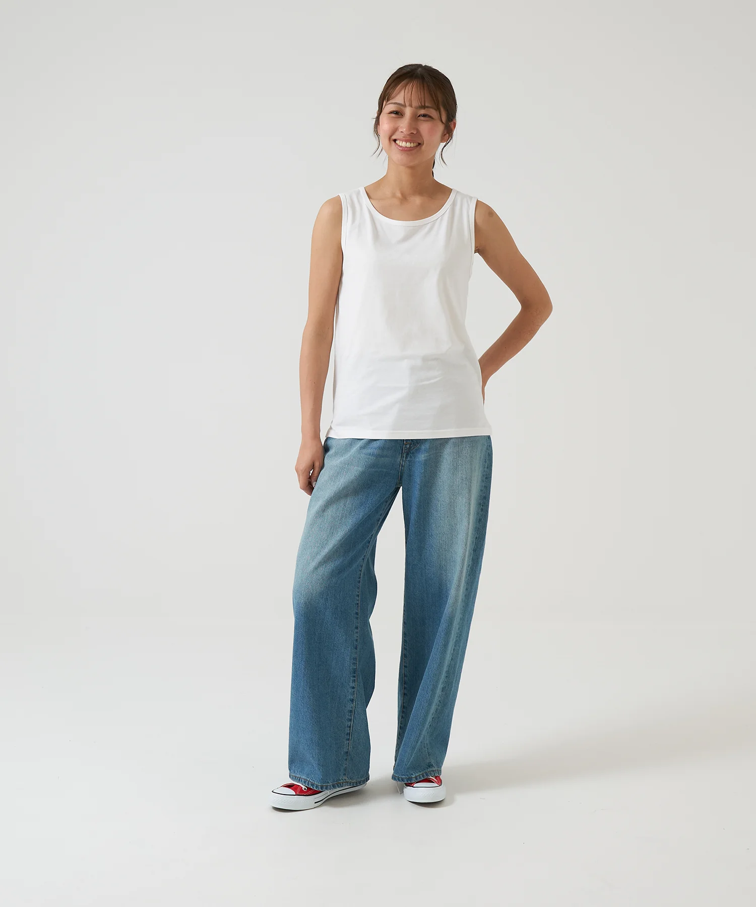 さらっとコットンベーシックタンク - Image 49