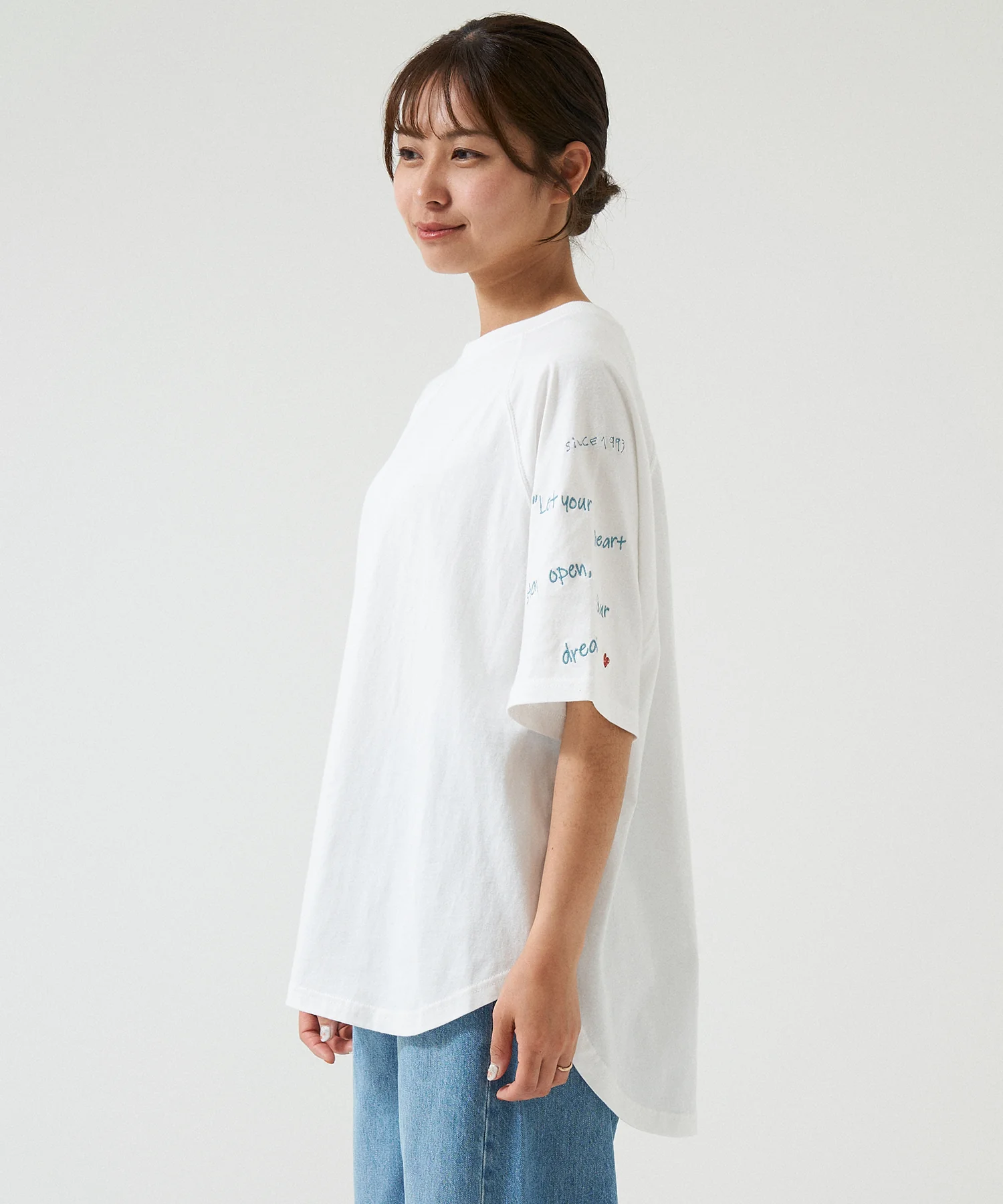 裾ラウンド袖刺繍チュニック - Image 11