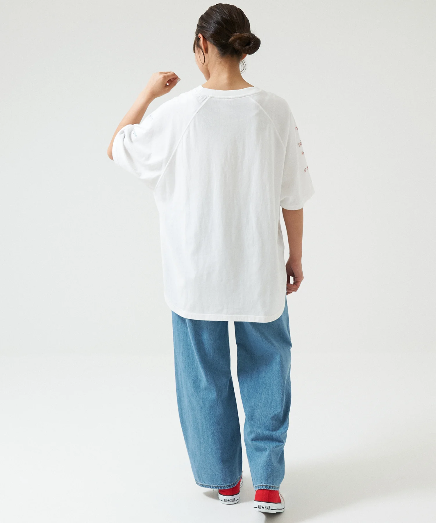 裾ラウンド袖刺繍チュニック - Image 9