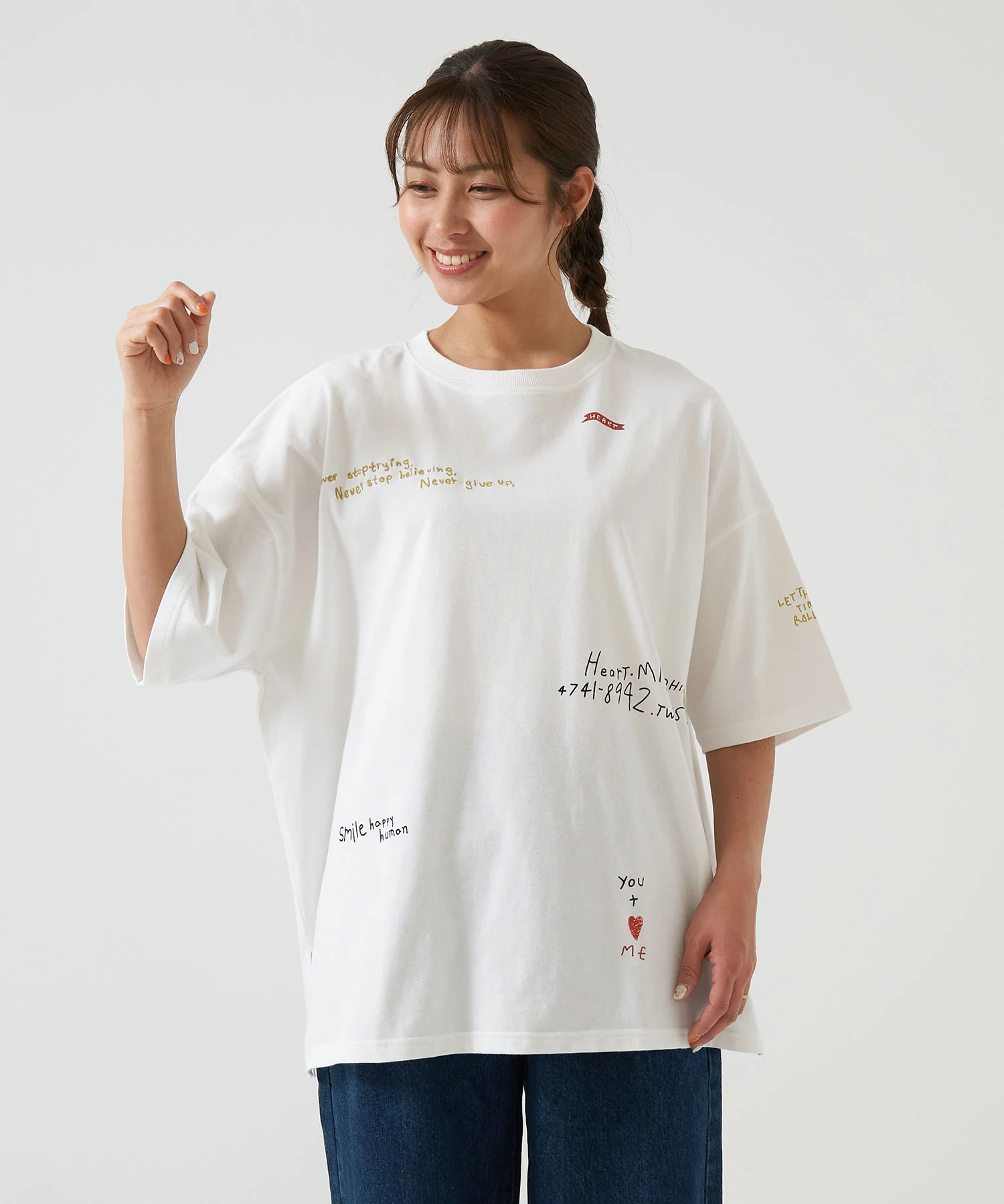 ランダムプリント刺繍チュニック - Image 2