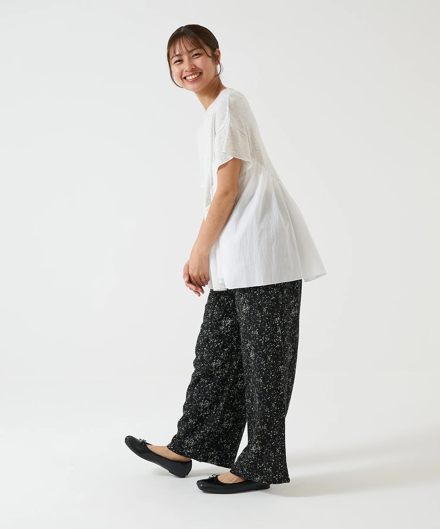 切替たっぷりギャザーチュニック - Image 4
