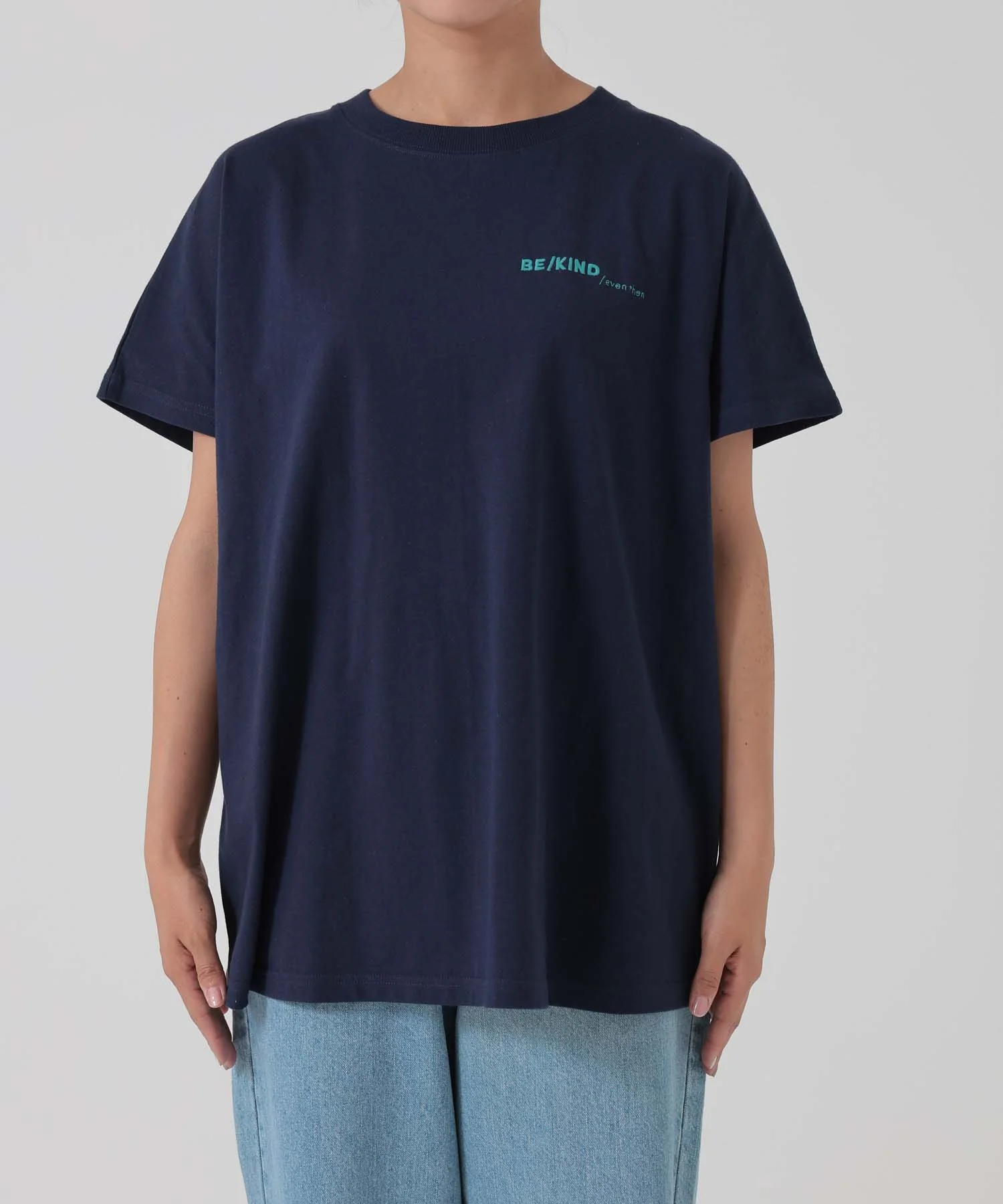 アシメフレンチ袖バックプリントチュニック - Image 43