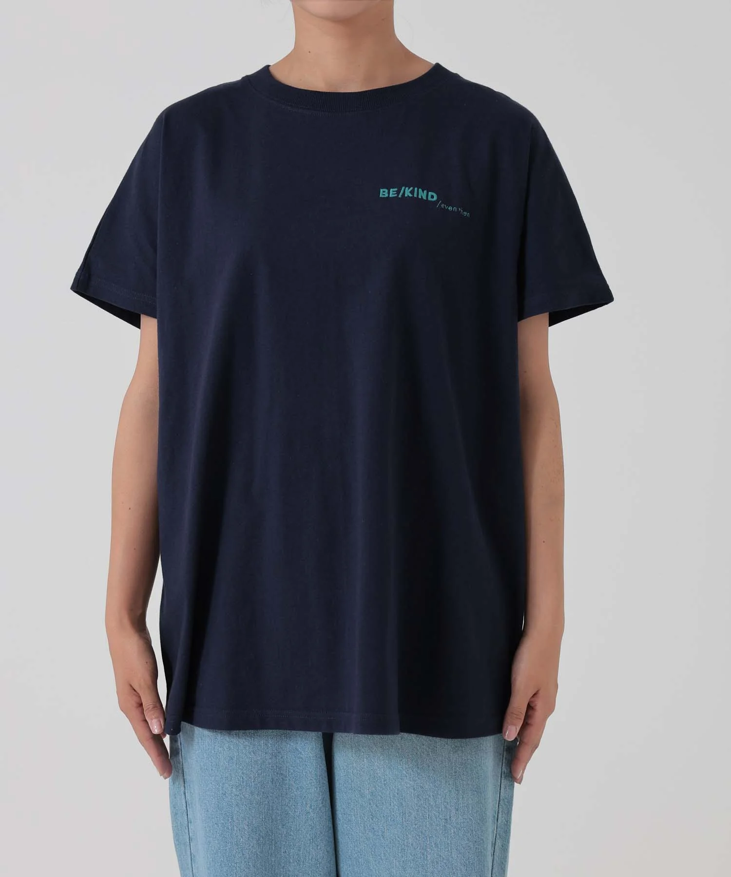 アシメフレンチ袖バックプリントチュニック - Image 68
