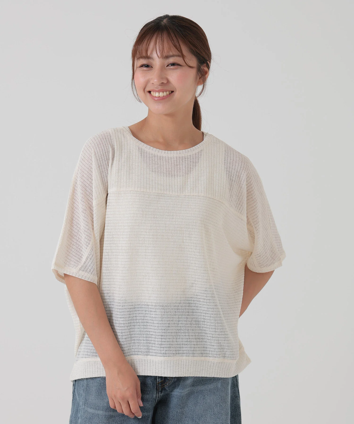 ドライタッチニットライクプルオーバー - Image 8