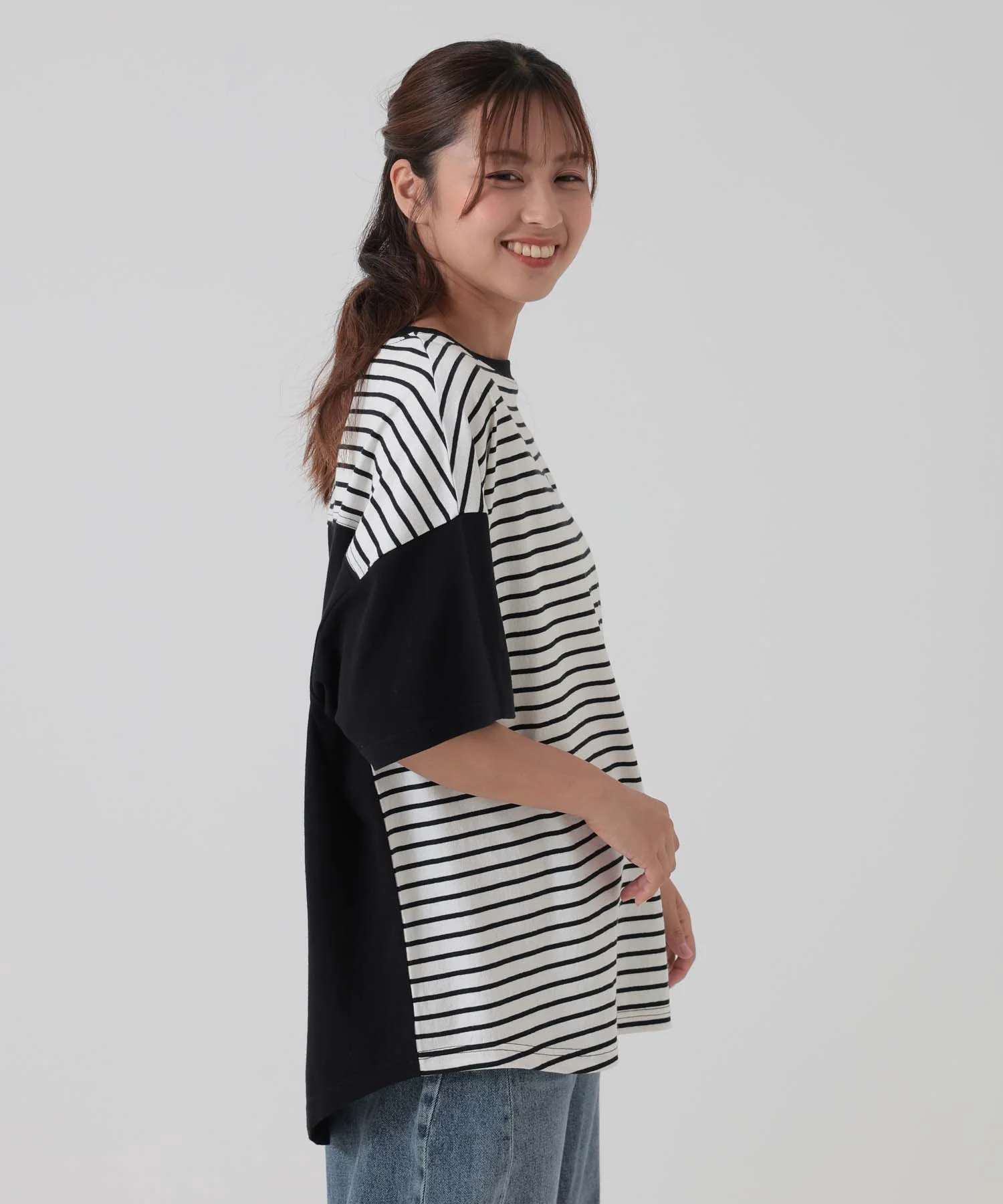 ヘムテールバックボタンチュニック - Image 11