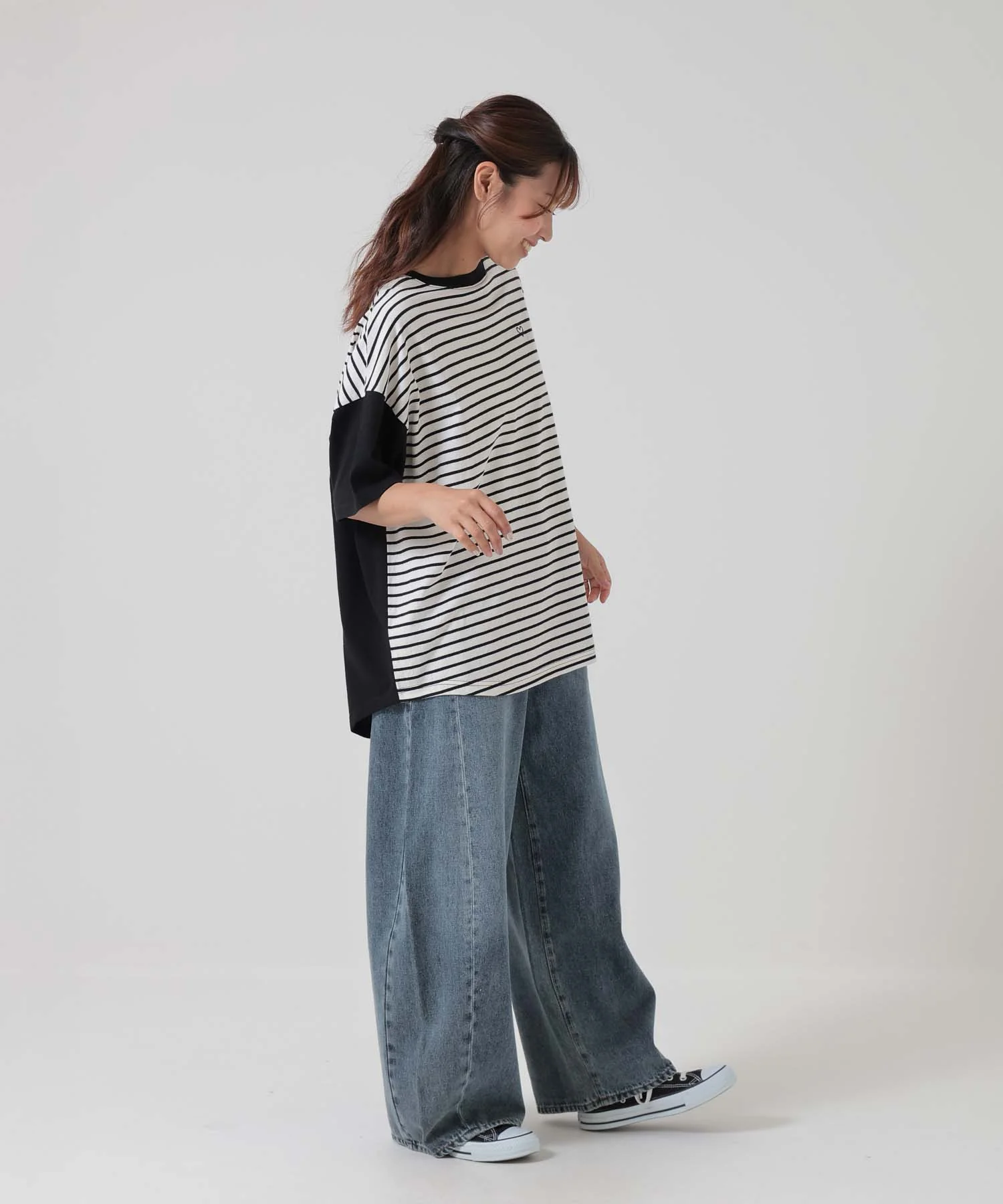 ヘムテールバックボタンチュニック - Image 8