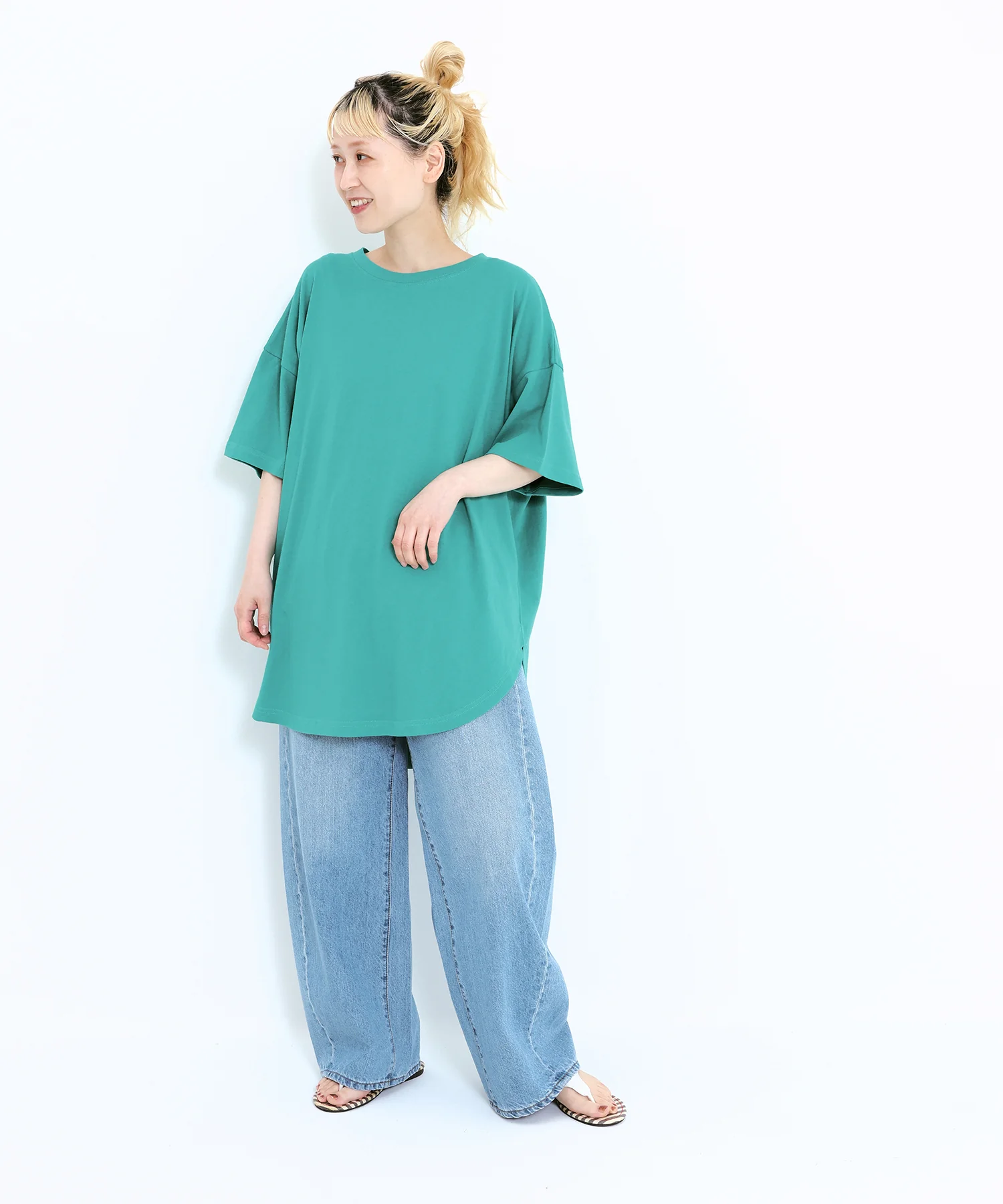 裾ラウンドビッグTEEチュニック - Image 19