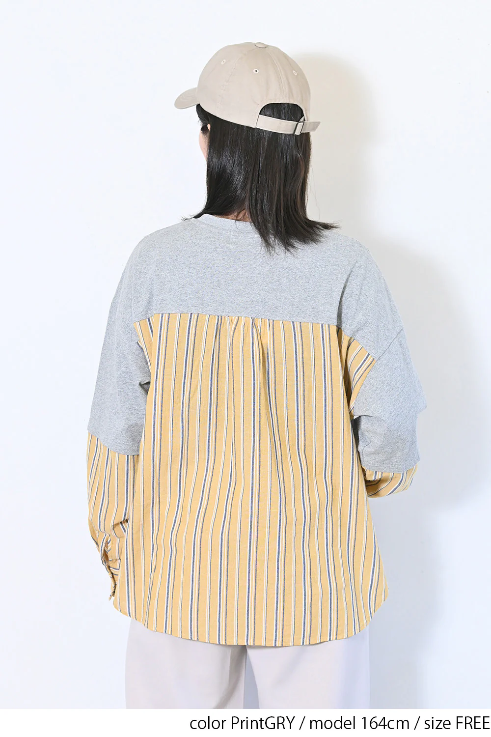 【CUBE SUGAR】20/-OE天竺×布帛リメイク風Bigプルオーバー - Image 14