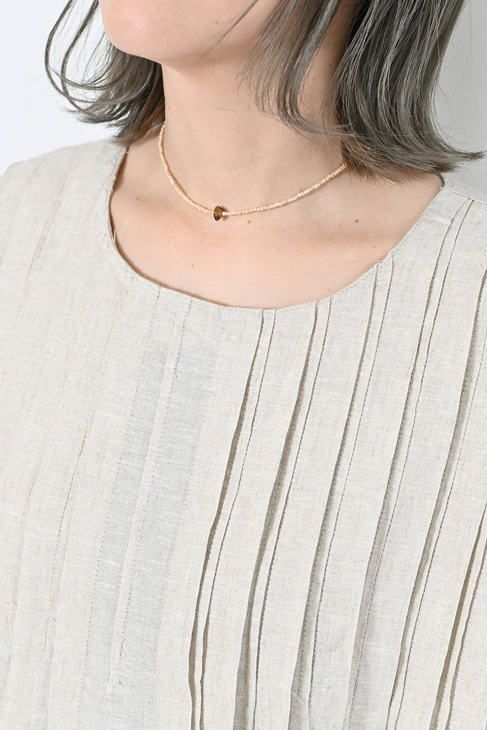 【08Mab】リネンピンタックバリエーションワンピース - Image 15