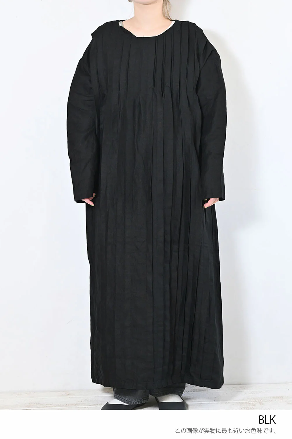 【08Mab】リネンピンタックバリエーションワンピース - Image 23