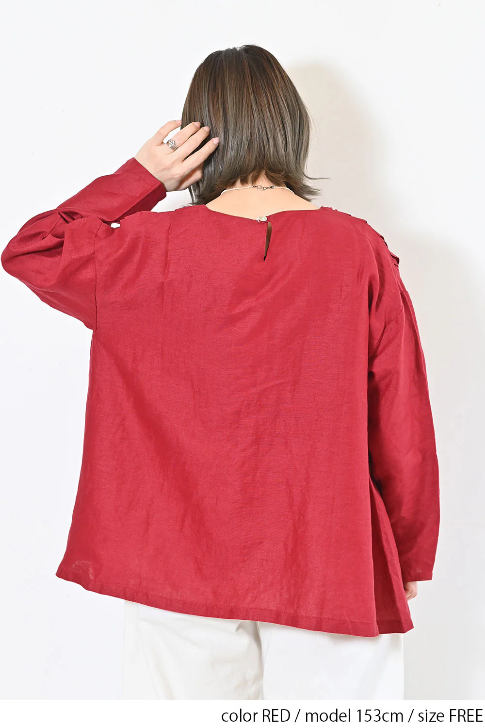 【08Mab】リネンピンタックバリエーションプルオーバー - Image 15