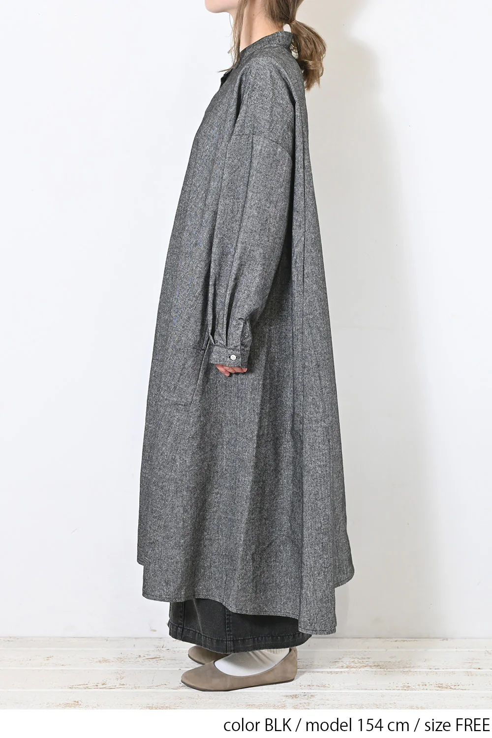 【Sorte cuff】コットンリネン起毛ワンピース - Image 9