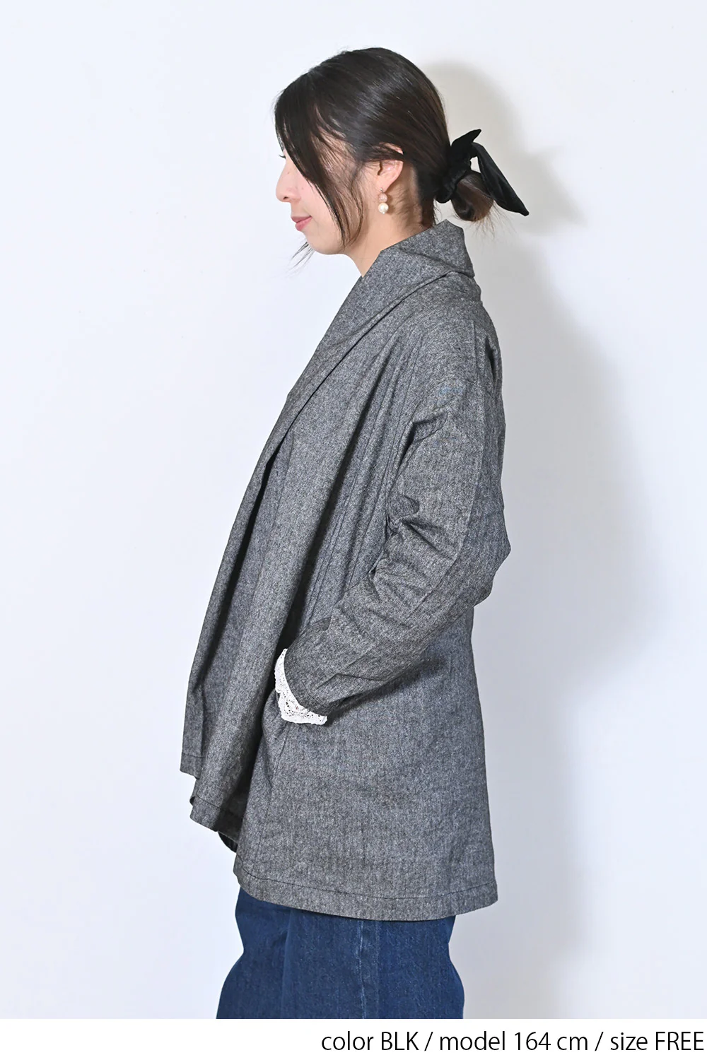 【Sorte cuff】コットンリネン起毛ガウン - Image 12
